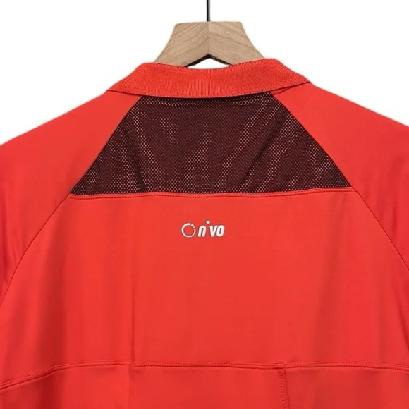 Nivo Golf Tennis Active Performance Short Sleeve Red Black Dress Size Large - Picture 6 of 12